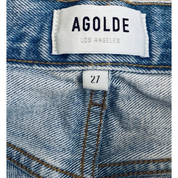 Agolde 90s Jeans Women's Sz 27 High Rise Straight Leg Denim Organic Cotton Pants - Picture 6 of 12